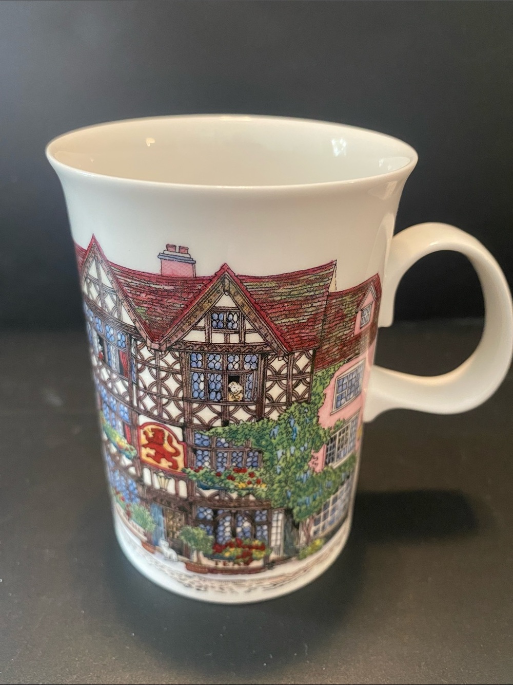 Dunoon Bone China Mug Cup Village Inn’s by Sue Scullard Made in England
